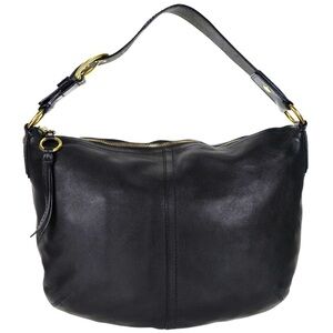 Black Leather Shoulder Bag